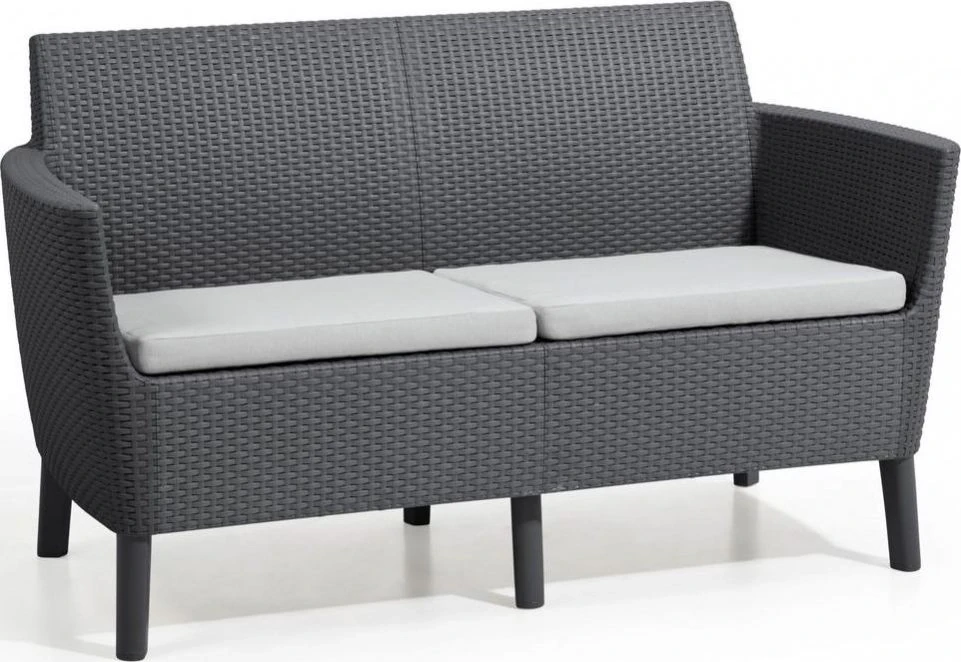 Keter Allibert SALEMO dvigulė sofa - grafito spalvos