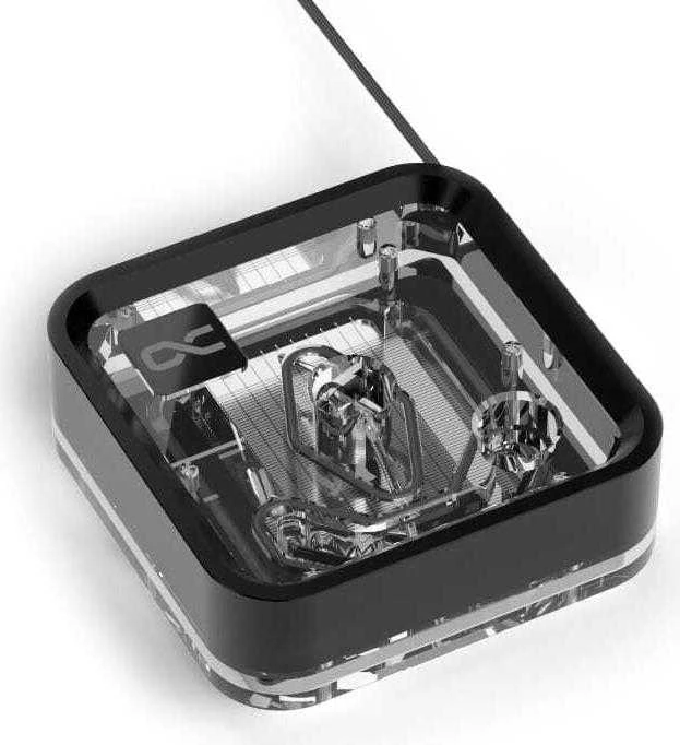 Alphacool Core 1 Aurora LT aušintuvo blokas su skaidriu korpusu