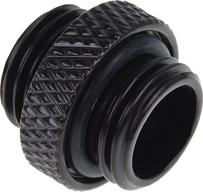 Alphacool juodas G1/4 dvipusis sriegio adapteris