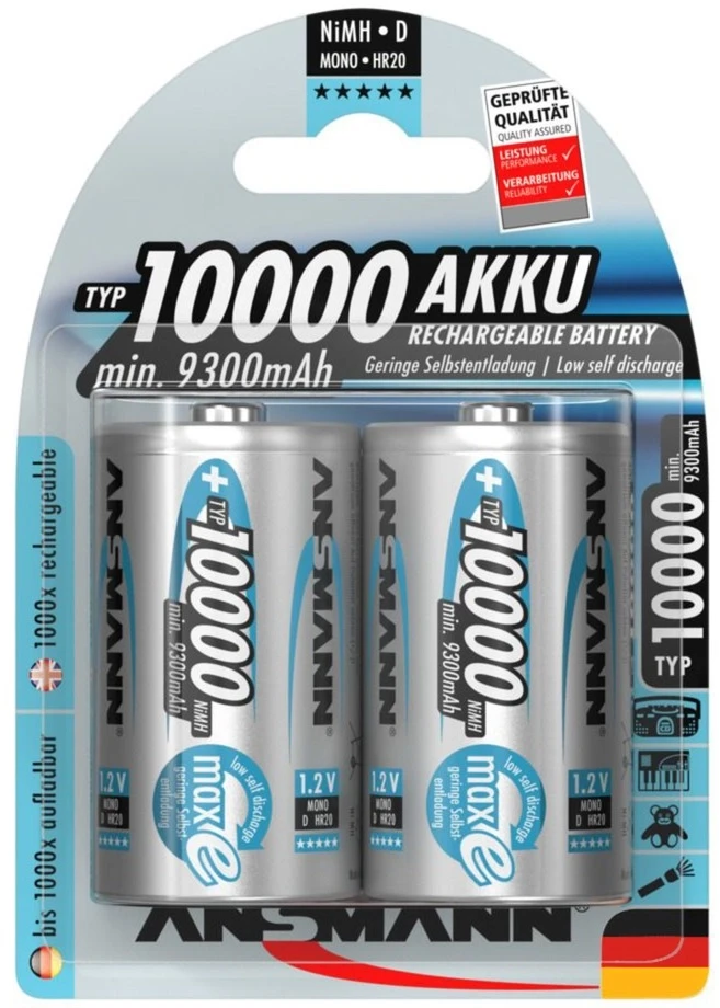 Ansmann Mono D / R20 Baterija 10000mAh 2 pcs.