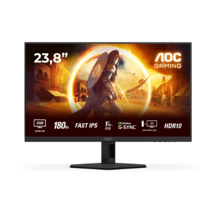 Žaidimų monitorius AOC Q24G4RE, 23.8" QHD (2560x1440) Fast IPS, 180Hz, 1ms, HDR10, Adaptive Sync