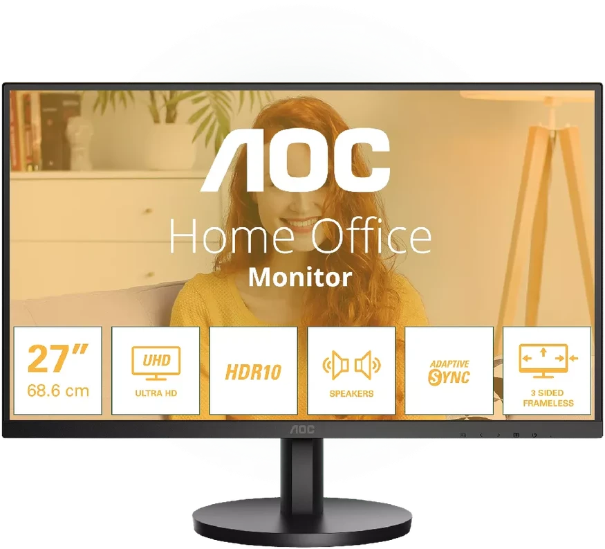 Monitorius AOC U27B3A | 27" UHD 3840x2160 | 60 Hz | HDR10