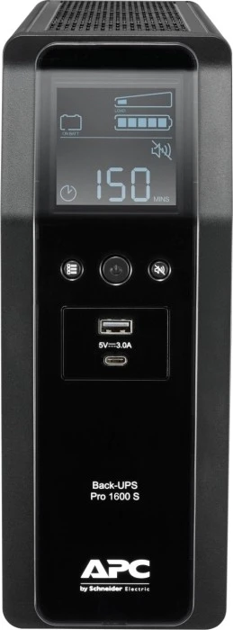 APC BACK UPS PRO BR 1600VA, SINEWAVE, 8 OUTLETS, AVR, LCD SĄSAJA