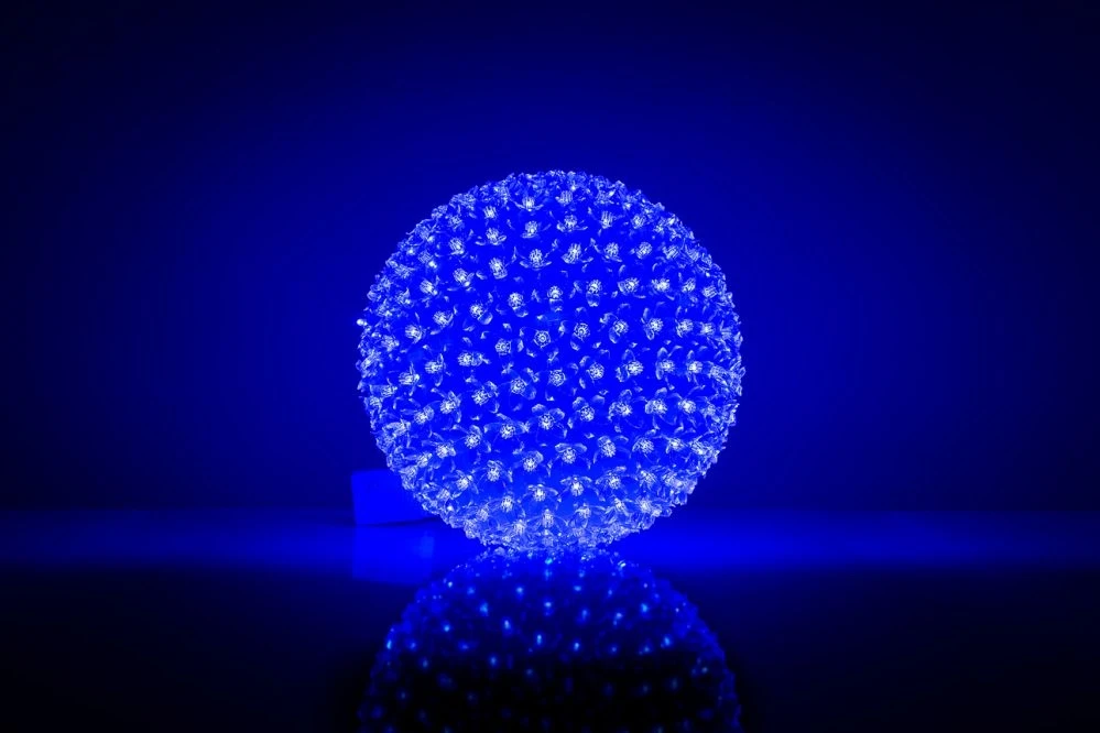 iLike Oświetlenie N/A Kula su kwiatami 466 300LED D-25cm Mėlyna 15125