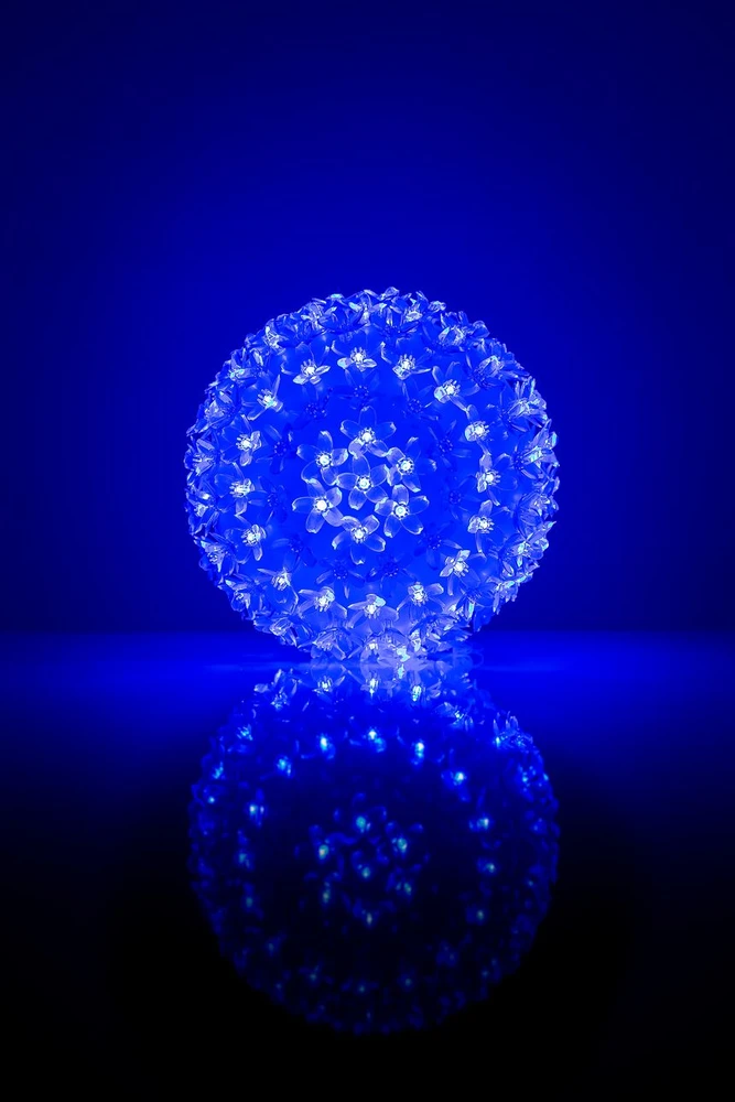 iLike Apšvietimas N/A Rutulys su gėlėmis 465 200LED D-20cm Mėlyna 15129