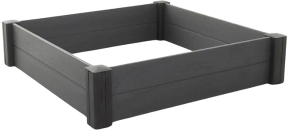 Curver KETER DARŽOVIŲ SODO VISTA 121,5 x 121,5 x 27 cm GRAFITAS