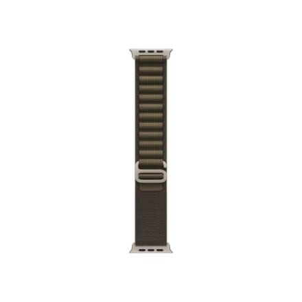 Apple Watch 49mm Dark Olive Alpine Loop - Large - Natural Titanium Finish - MK7C4ZM/A