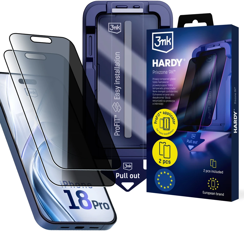 3mk Hardy Privzone 9H Apple iPhone 18 Pro