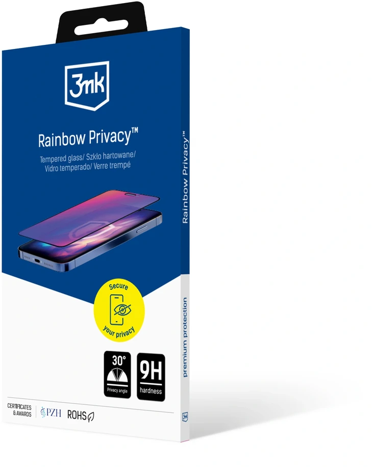 3mk Rainbow Privacy tempered glass for phone iPhone 18 Pro (privacy effect)