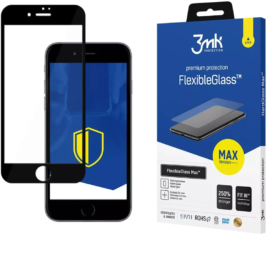 3Mk apsauga 3mk FlexibleGlass Max hibridinis stiklas iPhone 7 / 8 Plus