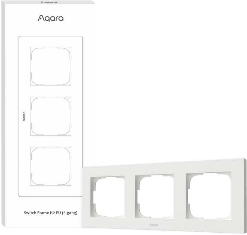 Aqara H2 EU jungiklio rėmelis trigubas, baltas