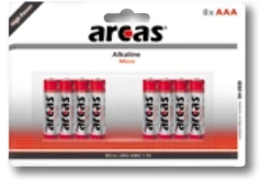 Arcas 11744803 LR03 1,5 V AAA Baterija - Daugiaspalvė (8 vnt. pakuotėje)