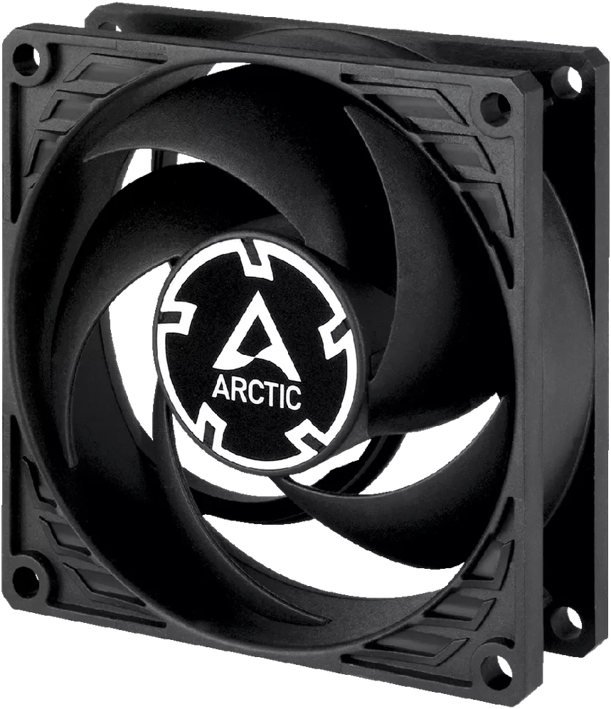 Arctic Cooling Korpuso ventiliatorius ARCTIC P8 MAX, 4-pin, 80mm, juodas