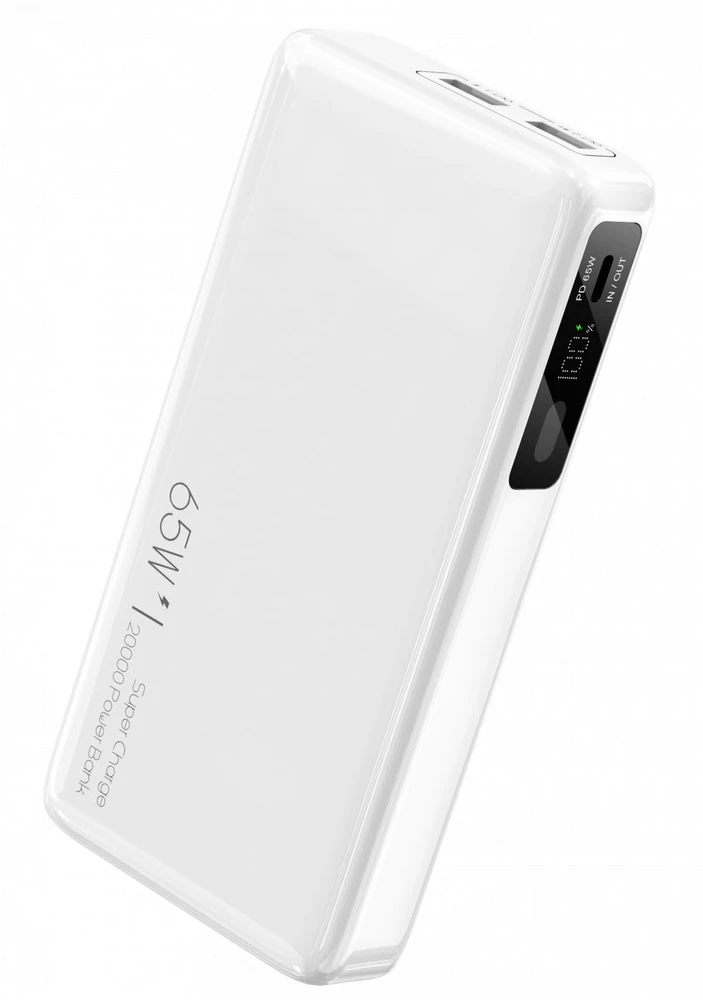 Evelatus Power Bank 65W Super Fast Charge Fast 20000 mAh Juodas
