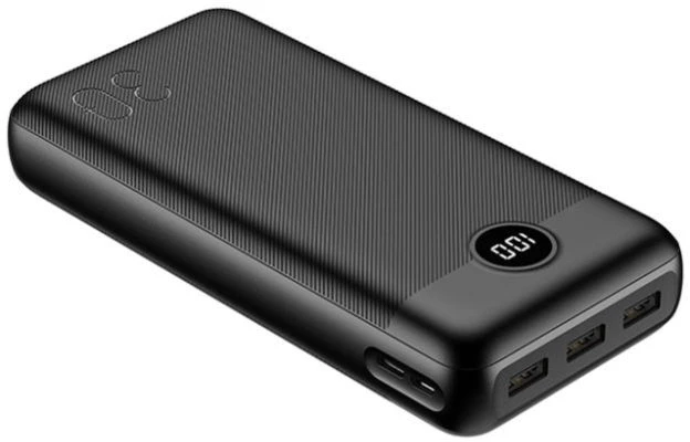 Išorinė baterija POWER BANK VEGER (W3008PD) 30000mAh (3xUSB; 1xType-C; QC3.0 20W) juoda