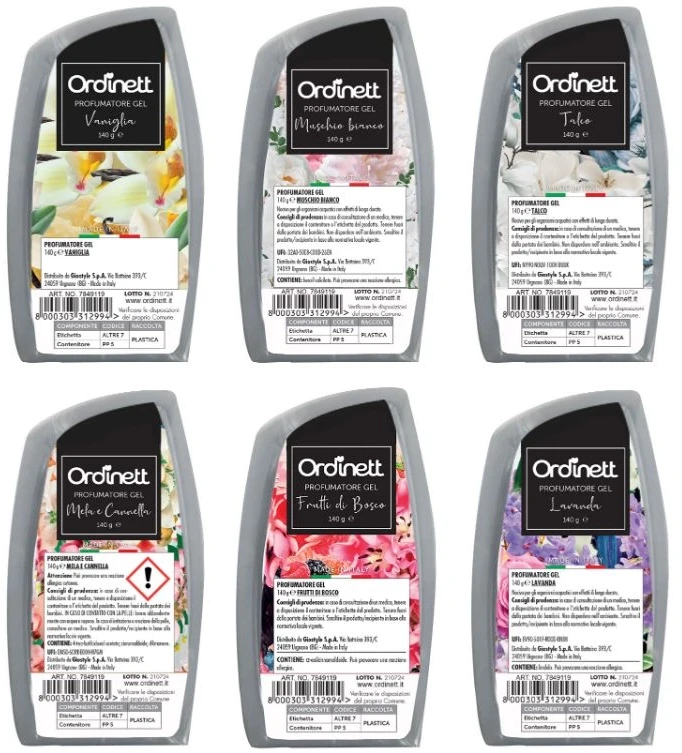 ORDINETT Aromatizuotas oro gaivinimo gelis 140g asorti