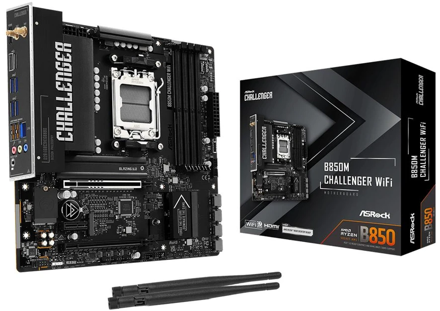Pagrindinė plokštė ASRock B850M Challenger AM5 mATX HDMI/DP