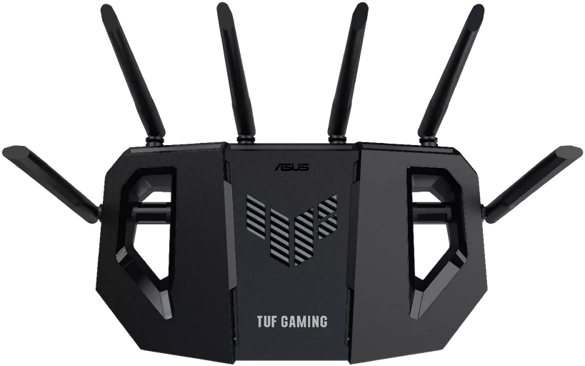 Asus | Dviejų dažnių WiFi 7 praplečiamas žaidimų maršrutizatorius | TUF Gaming BE6500 | 802.11be | 6500 Mbit/s | Mesh palaikymas Taip | MU-MiMO Taip | Antenos tipas Išorinė fiksuota | 1