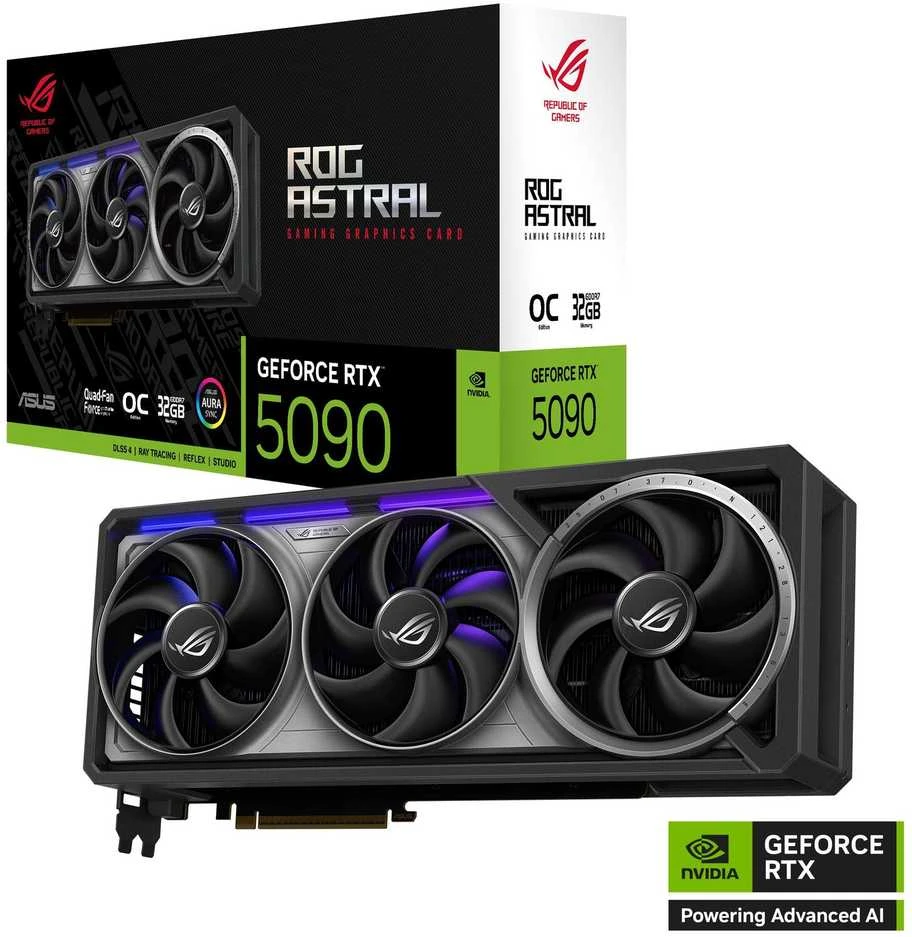 ASUS ROG ASTRAL GeForce RTX 5090 OC 32 GB GDDR7 vaizdo plokštė