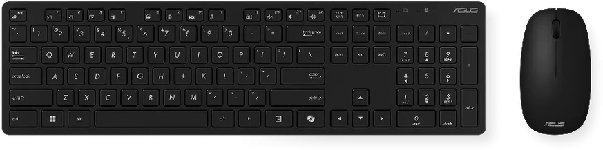 Klaviatūra Asus W5000 | Klaviatūros ir pelės rinkinys | Wireless | US | Juodas