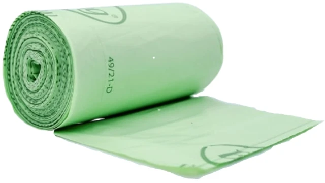 Staples Kompostuojami šiukšlių maišai BioBag 80L Superline (20 vnt. ritinėlyje) 23mkr. 68x91cm žalias