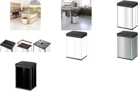 Hailo Šiukšliadėžė Big-Box Swing, nerūdijantis plienas, 35l, L dydžio