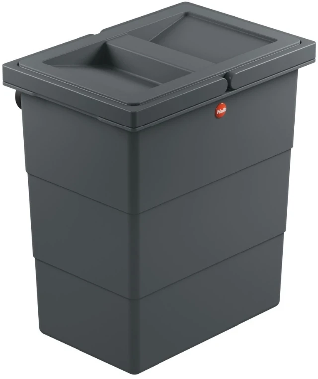 Aptel Hailo prie sienos tvirtinama šiukšliadėžė FlexBox S / 7L / tamsiai pilka