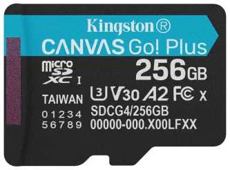 Atminties kortelė KINGSTON Canvas Go! Plus 256 GB Micro SDXC, be adapterio