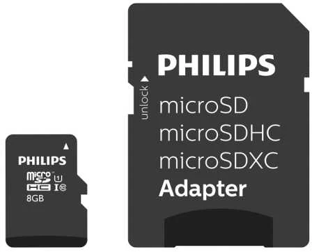 Philips 8GB microSD kortelė su adapteriu