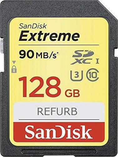 Atminties kortelė Sandisk Extreme SDXC, 128 GB