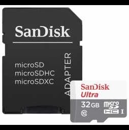 Atminties kortelė SanDisk Ultra Micro SDHC UHS-I Class 10, 32 GB, su adapteriu