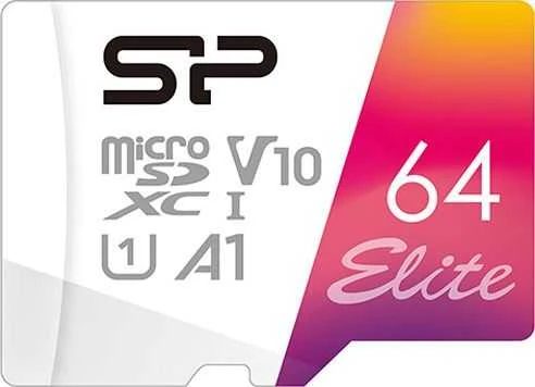 SILIKONIO MAITINIMO KOMPIUTERIS & COMMUNICAT SILICON POWER atminties kortelė Elite Micro SDXC 64GB UHS-I A1 V10