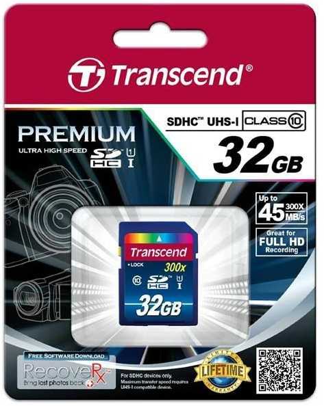 Atminties kortelė Transcend SDHC 32GB 10 klasės UHS-I 300x Premium