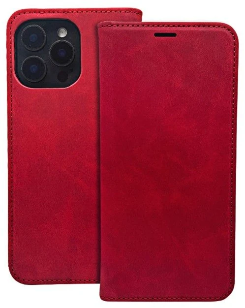 iLike Telforceone Išmanusis zomšinis dėklas, skirtas Samsung Galaxy A25 5G (pasaulinis) raudonas