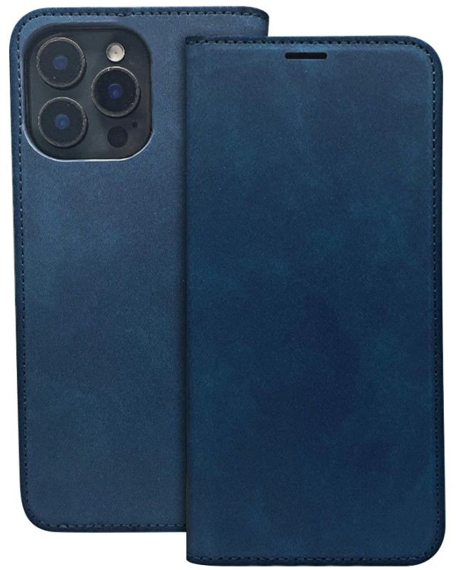 iLike Telforceone Smart Suede dėklas, skirtas Samsung Galaxy A35 5G tamsiai mėlynas