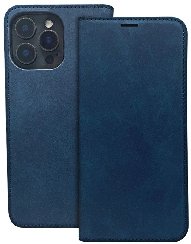 iLike Telforceone Smart Suede dėklas, skirtas Samsung Galaxy A55 5G tamsiai mėlynas
