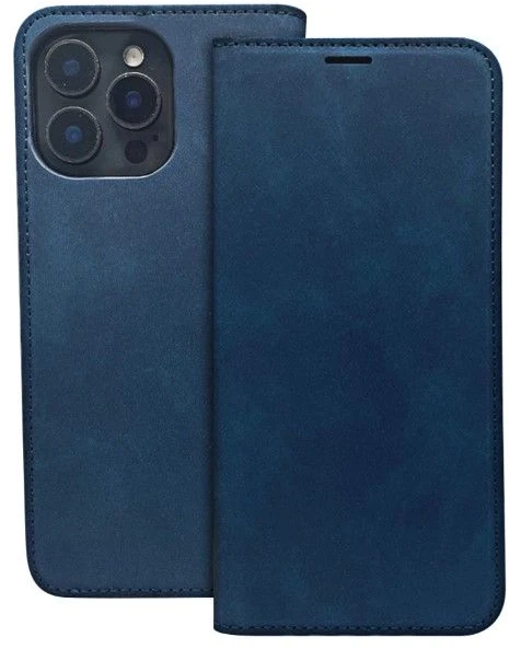Telforceone Smart Suede dėklas, skirtas Xiaomi Redmi A3 4G (Global) tamsiai mėlynai