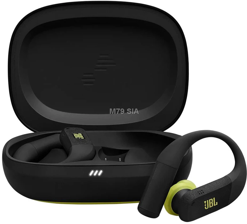 Belaidės ausinės JBL Endurance Peak 4, Juodos/gelsvai žalsvos