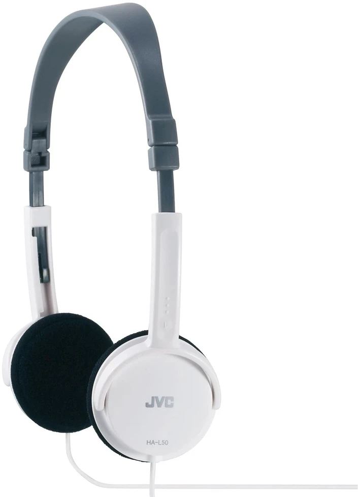 Lengvos ir stilingos ausinės JVC HA-L50WE 46g, baltos