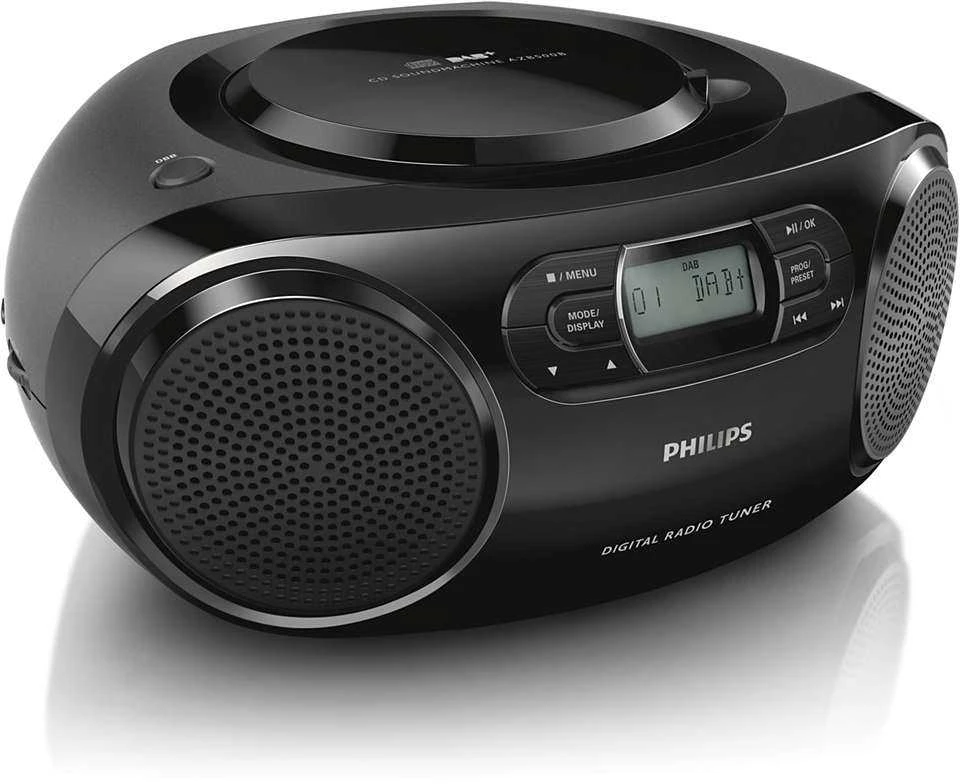 PHILIPS CD Soundmachine AZB500/12 DAB+, DAB, FM, Juodas
