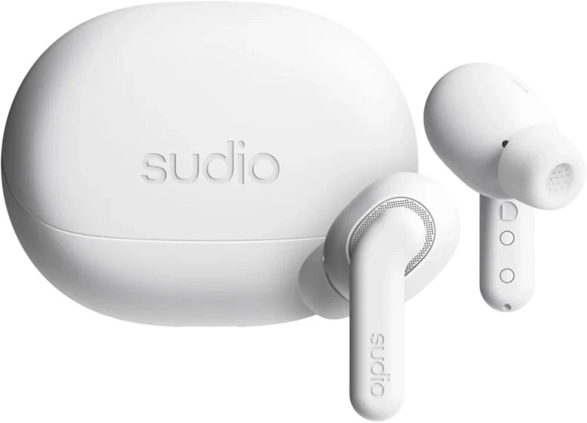 Sudio Ausinės | E4 Pro | Bluetooth | į ausis įkišamos | Mikrofonas | Cloud Baltos | Triukšmo slopinimas | Triukšmo mažinimas