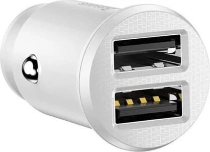 Įkroviklis Baseus Grain 3.1A Baltas