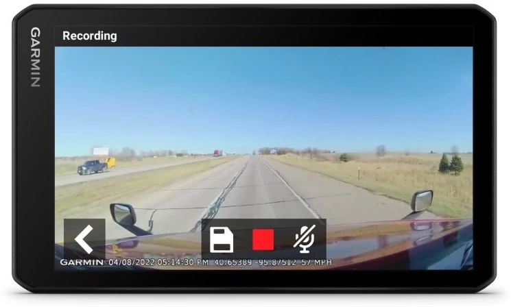 Sunkvežimio palydovinė navigacija su įmontuotu vaizdo registratoriumi +MT-D Garmin dēzlCam LGV710 7"