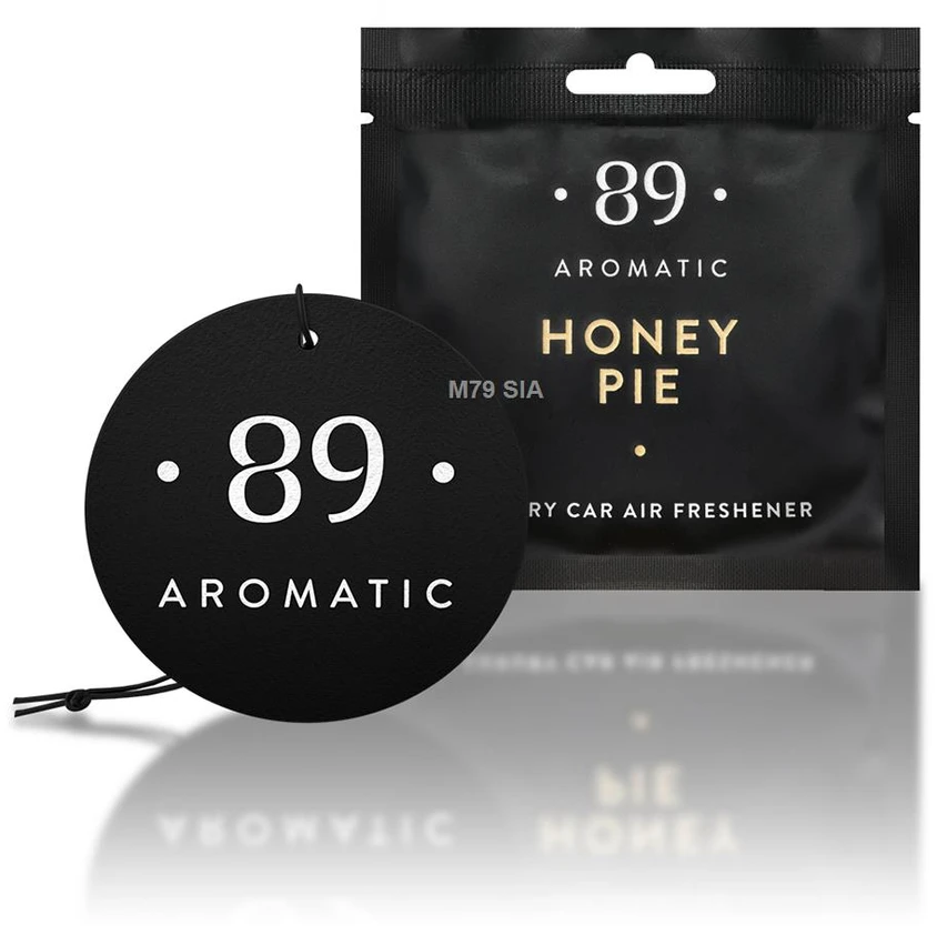 Aromatic 89 Kabinamas popierinis oro gaiviklis Honey Pie (medaus, karamelės ir vanilės kvapo)