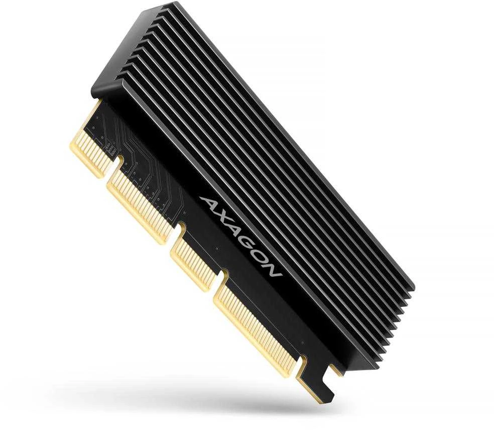 AXAGON PCI-Express x16 adapteris su aušintuvu, skirtas NVMe M.2 SSD diskui prijungti prie kompiuterio | PCEM2-XS
