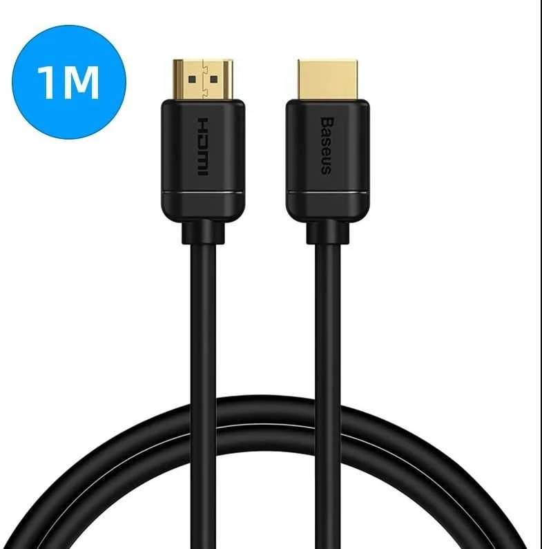 Kabelis HDMI-HDMI kištukai 1.0m (HDMI 2.0) juodas 4K 60Hz, BASEUS