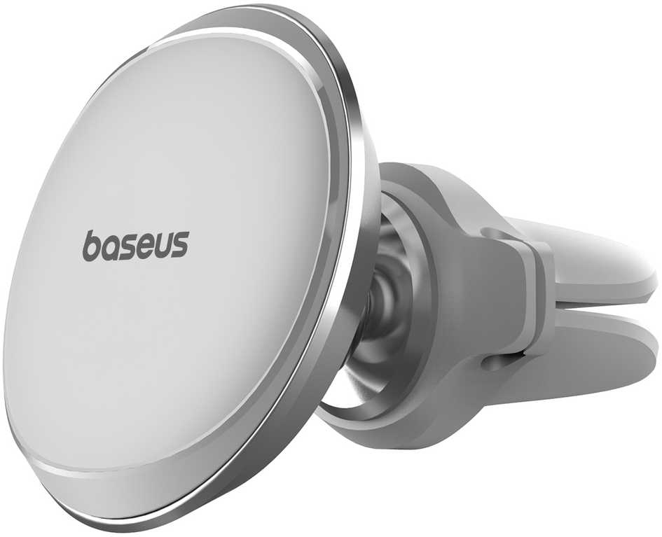 Baseus Magnetic Air Vent magnetinis automobilio grotelių laikiklis (sidabrinis)