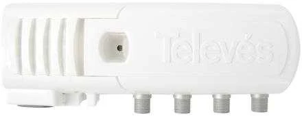 Televes T552220 individualaus namo stiprintuvas, LTE700 Ready, 1 įvestis ir 3 išėjimai