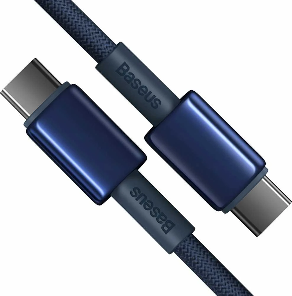 Baseus Tungsten Gold kabelis USB-C - USB-C 100W 2m - Mėlynas