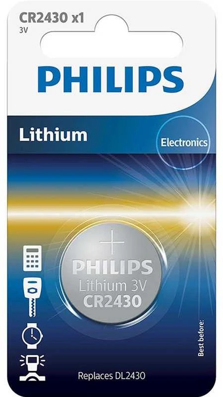 Philips CR2430 ličio elementas pakuotėje